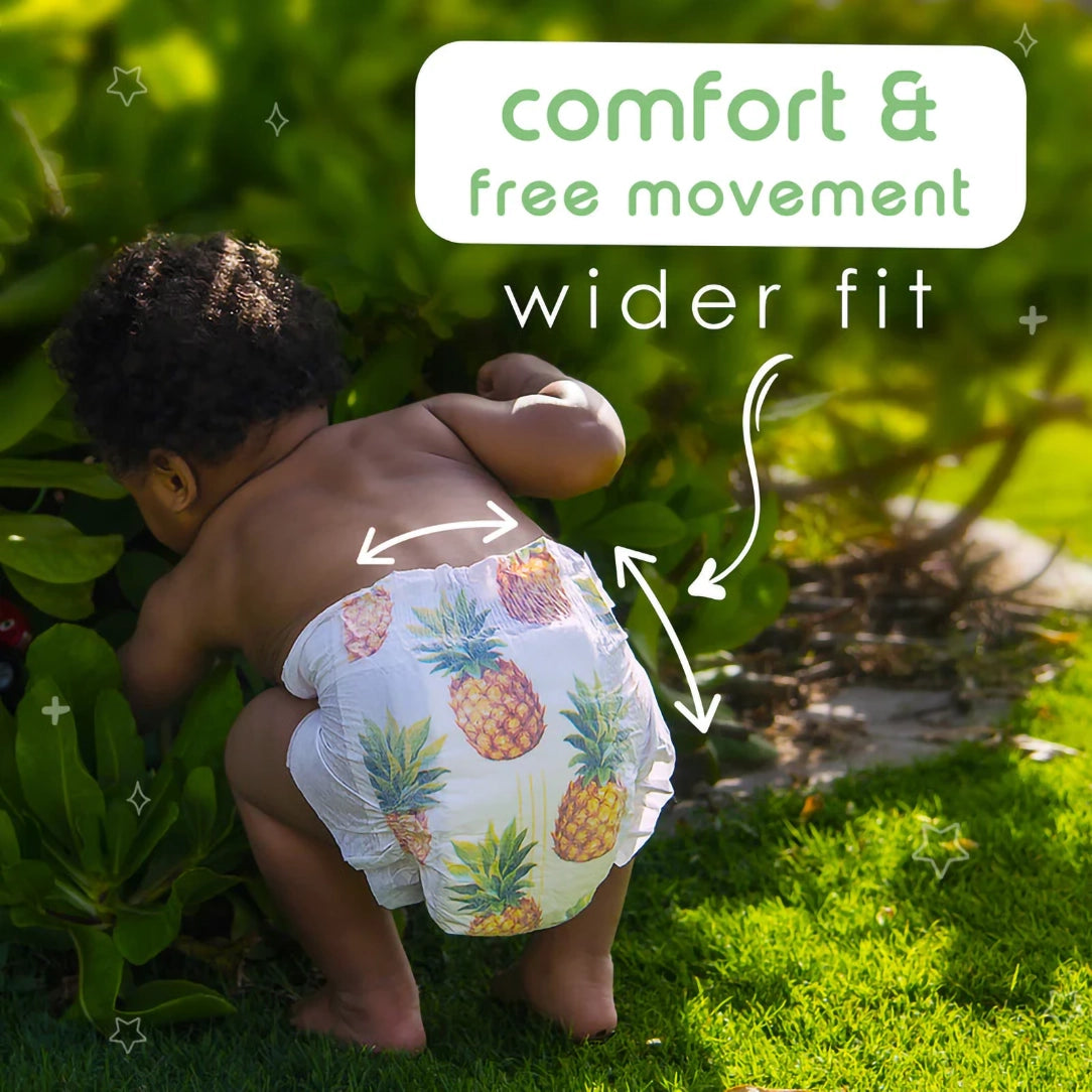 PureBorn Organic Diapers Size 4 (7-12kg) - 24pcs (50566), Disposable Diapers 