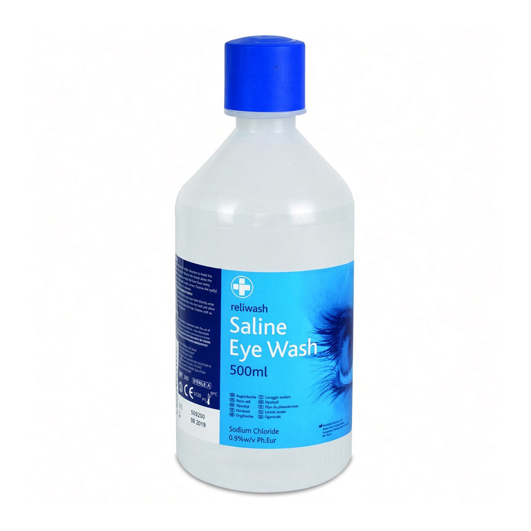 Reliwash Sterile Eye Wash – Emergency Eye Irrigation Solution 500ml, Eye Wash Solutions