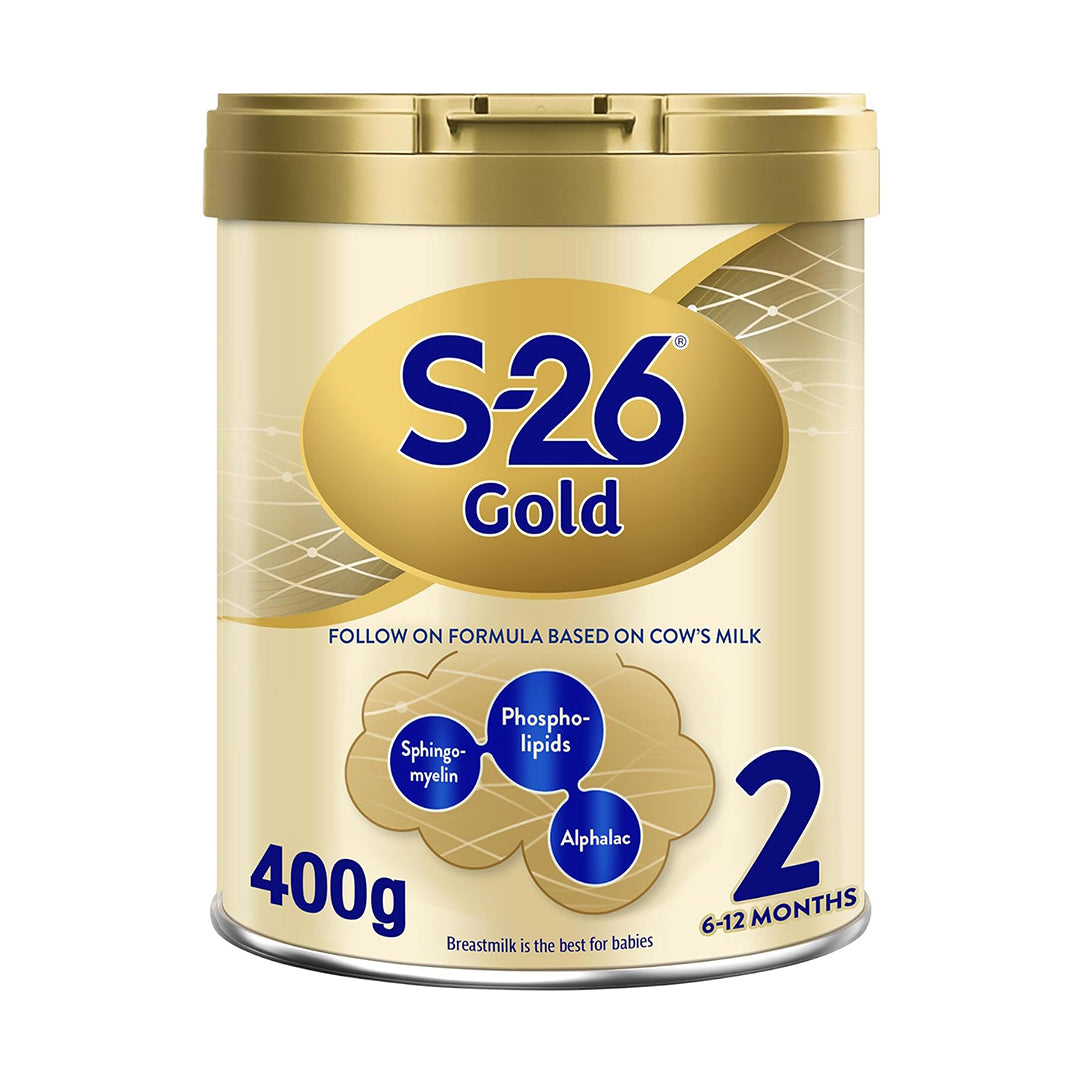 S-26 Gold Stage 2 Follow-On Milk Formula for 6-12 Months - 400g, Dairy Formula 