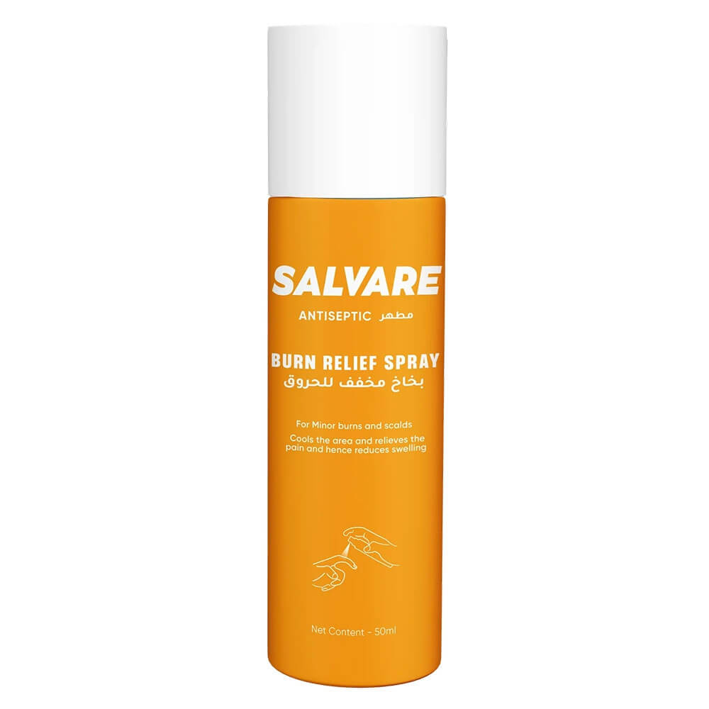 SALVARE Burn Relief Antiseptic Spray – 50ml soothing formula
