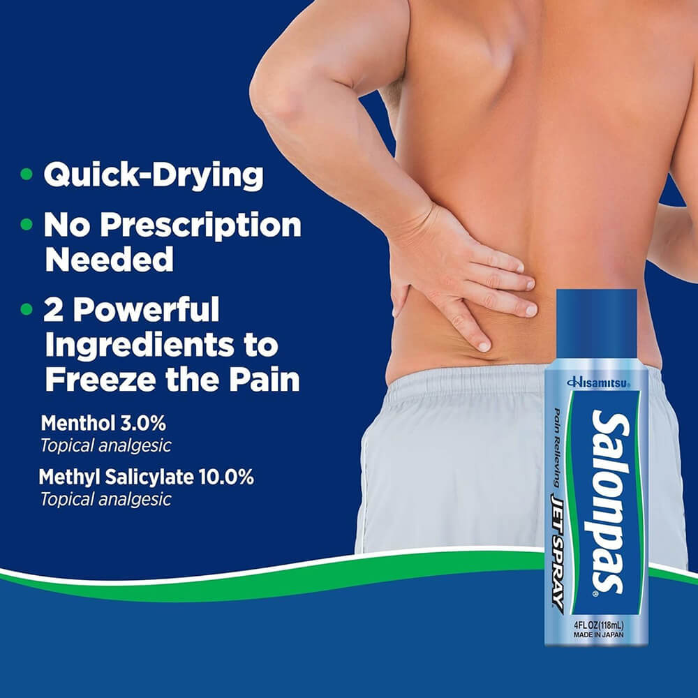 Salonpas 80ml pain relief spray – muscle & joint support