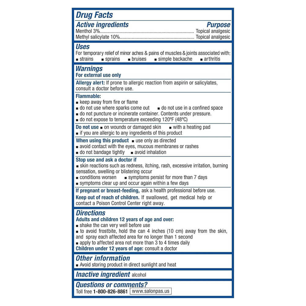 Salonpas anti-inflammatory pain relief spray – 80ml can