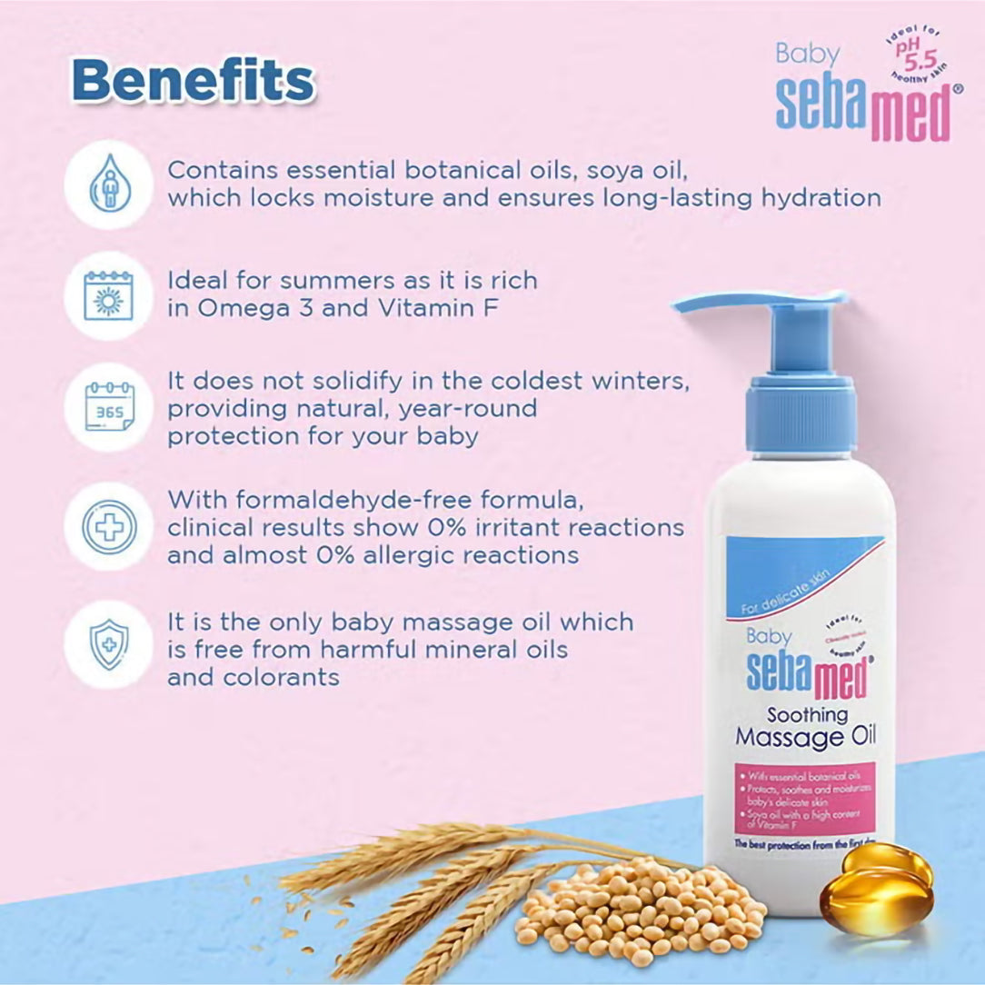 Sebamed Baby Massage Oil - 150ml, Body Oil 