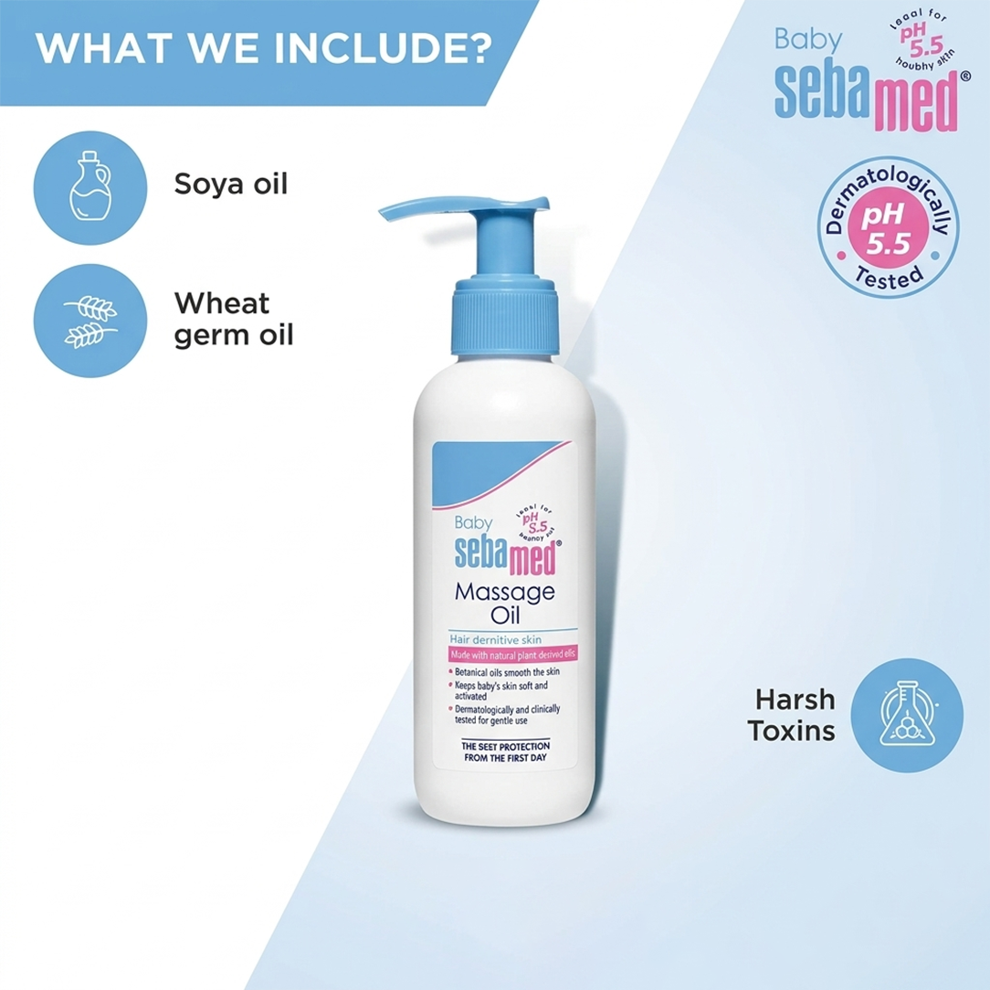 Sebamed Baby Massage Oil - 150ml, Body Oil 