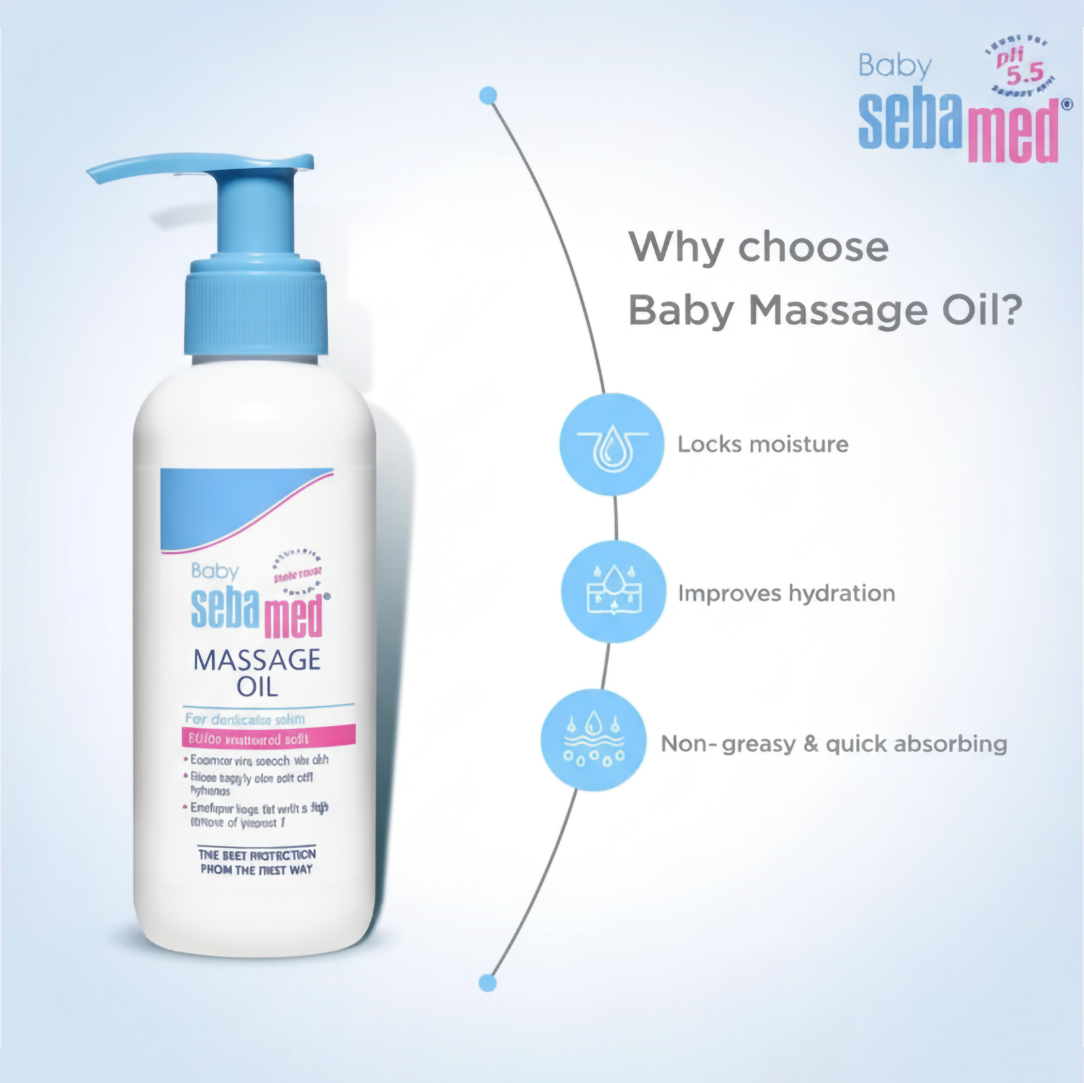 Sebamed Baby Massage Oil - 150ml, Body Oil 