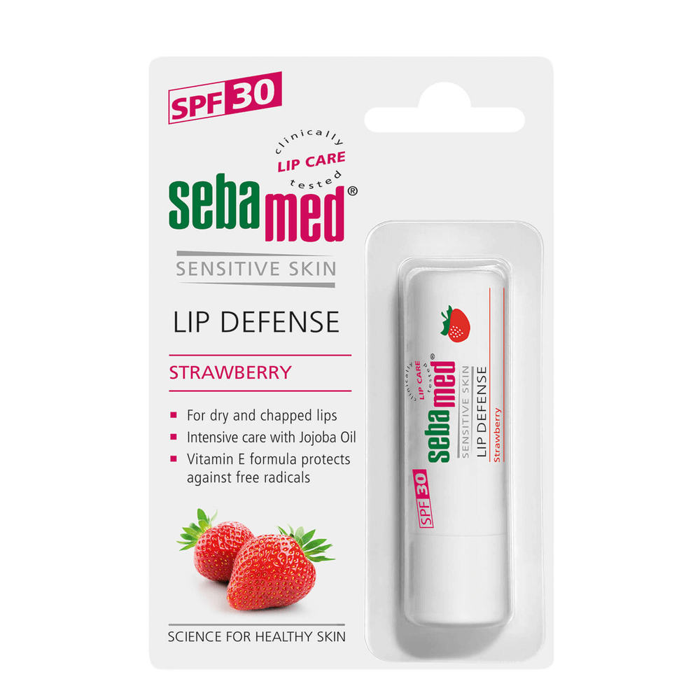 Sebamed Lip Defence Cream Strawberry 4.8 gm, Lip Balms