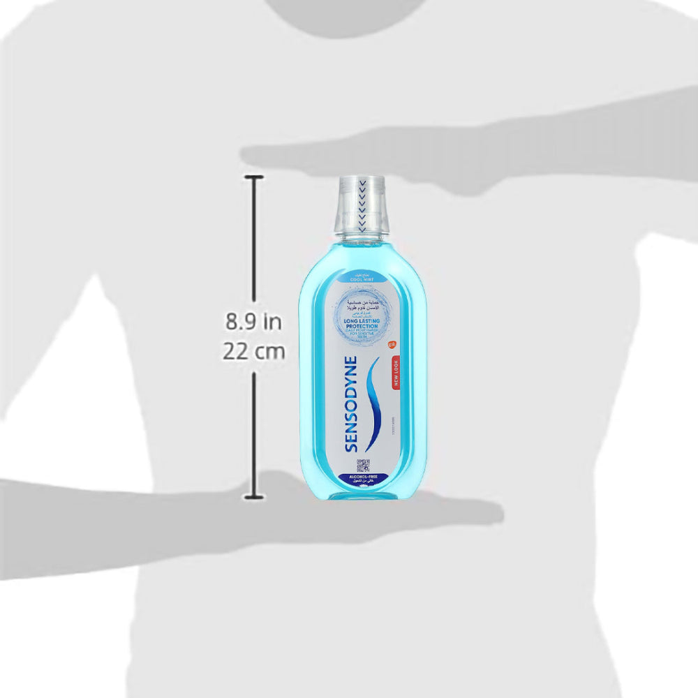 Sensodyne Cool Mint Mouthwash for Sensitive Teeth - 500ml, Mouthwash
