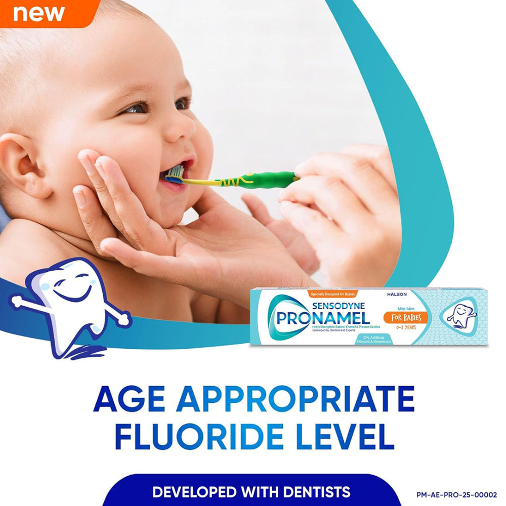 Sensodyne Pronamel Babies Mild Mint Toothpaste (0-2 Years) - 50ml, Toothpaste