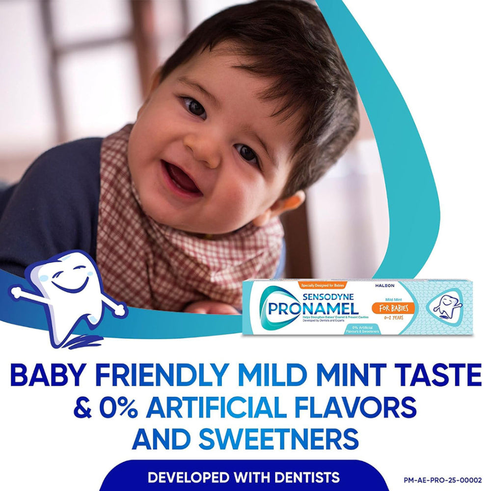 Sensodyne Pronamel Babies Mild Mint Toothpaste (0-2 Years) - 50ml, Toothpaste