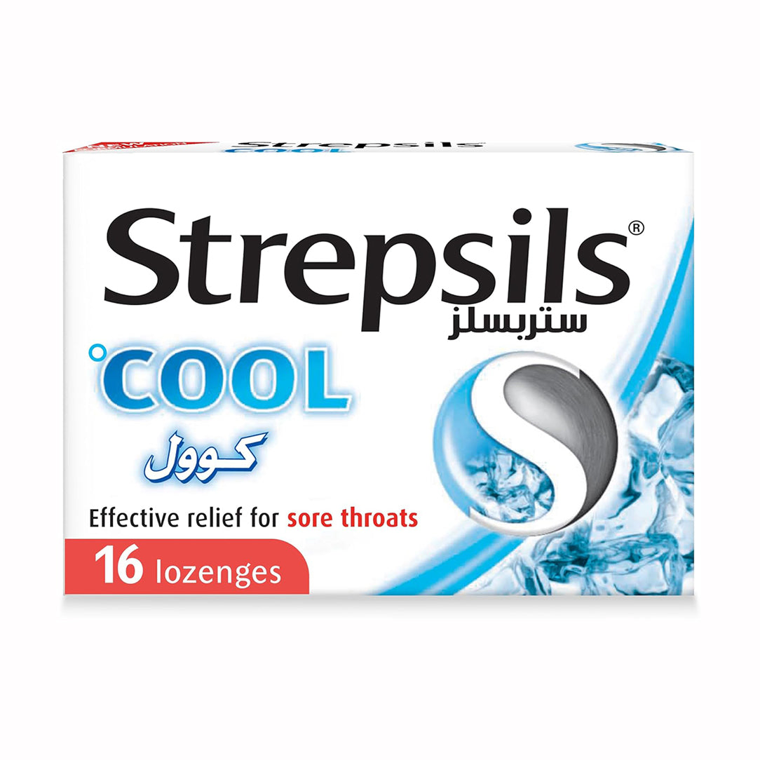 Strepsils Cool Sore Throat Lozenges - 16 Pieces, Medicine & Drugs