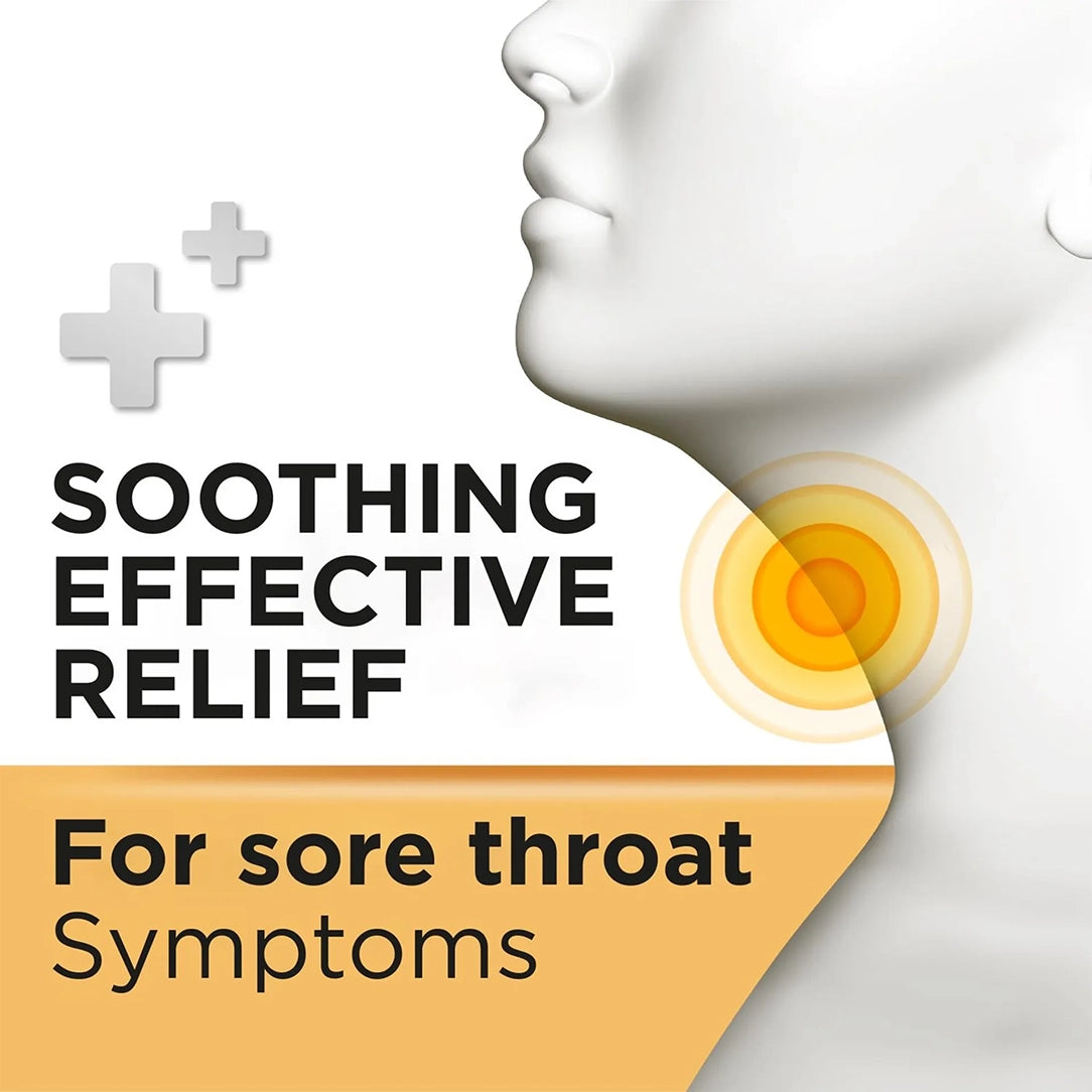 Strepsils Warm Ginger Sore Throat Lozenges - 16 Pieces, Respiratory Care
