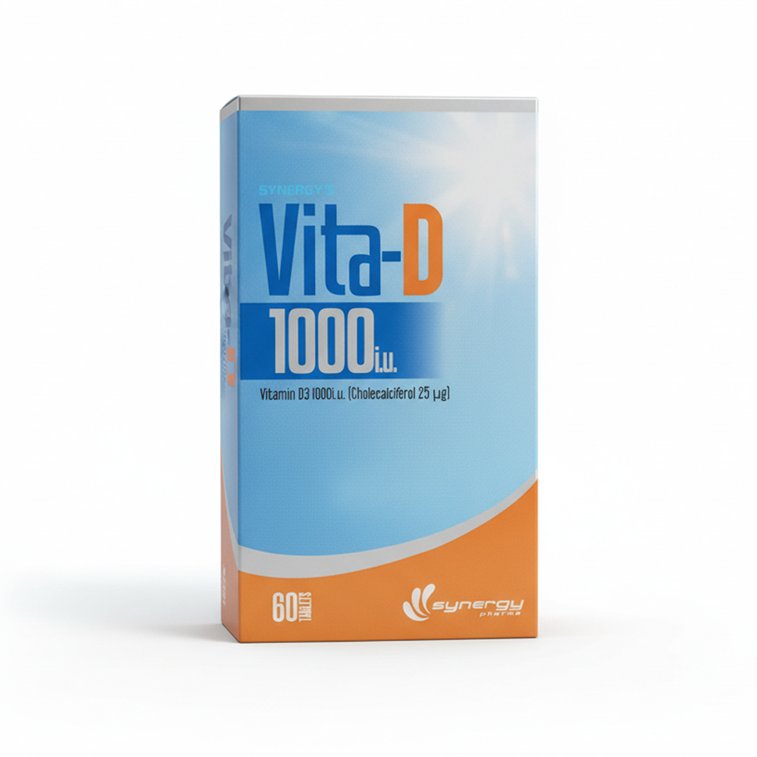 Synergy Vita-D 1000 IU - 60 Tablets, Vitamins & Supplements