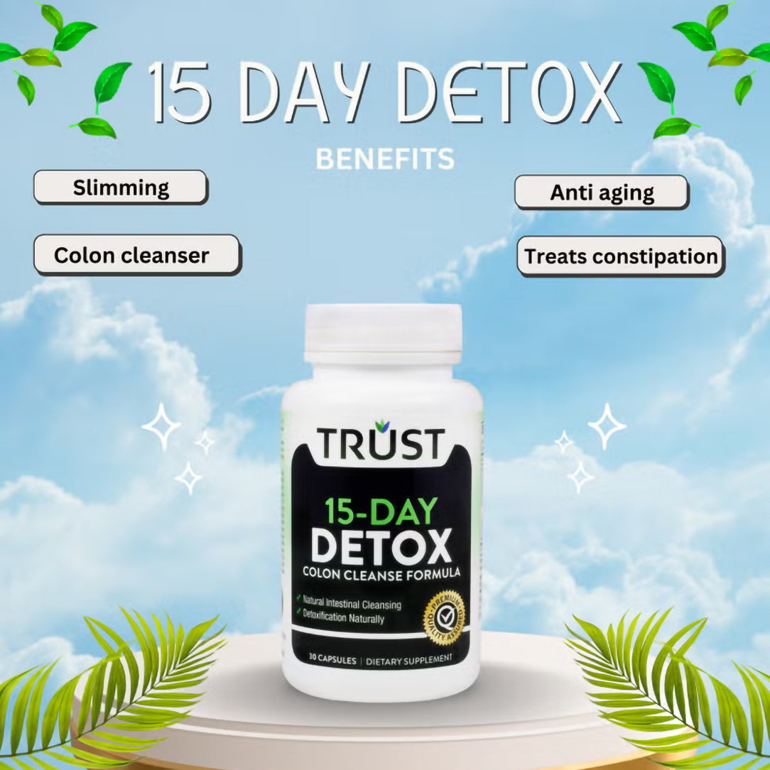 Trust 15-Day Detox Colon Cleanse - 30 Capsules, Colon Cleanses