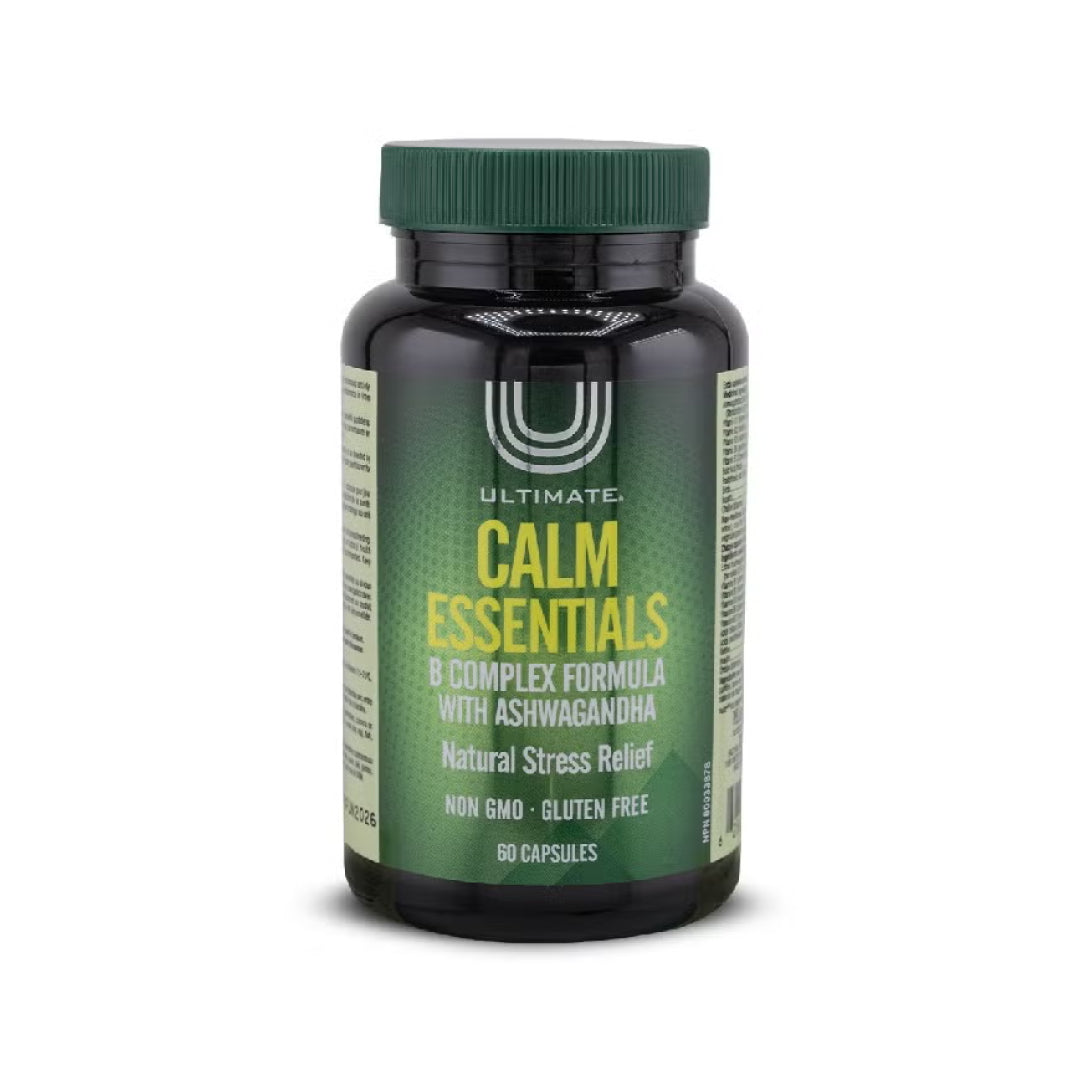 Ultimate Calm Essentials B-Complex with Ashwagandha - 60 Capsules, Supplements