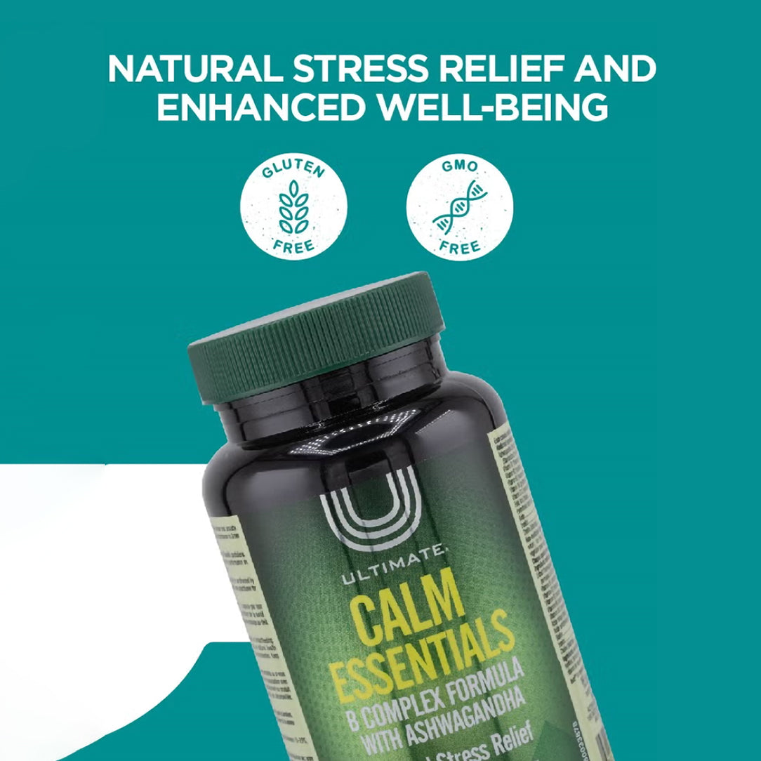 Ultimate Calm Essentials B-Complex with Ashwagandha - 60 Capsules, Supplements