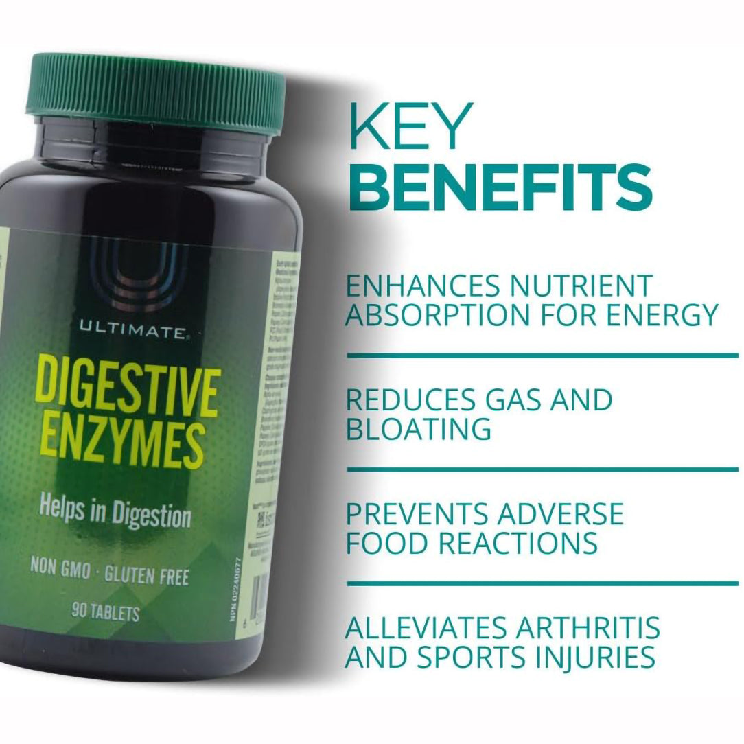 Ultimate Digestive Enzymes - 90 Tablets, Digestive Supplements