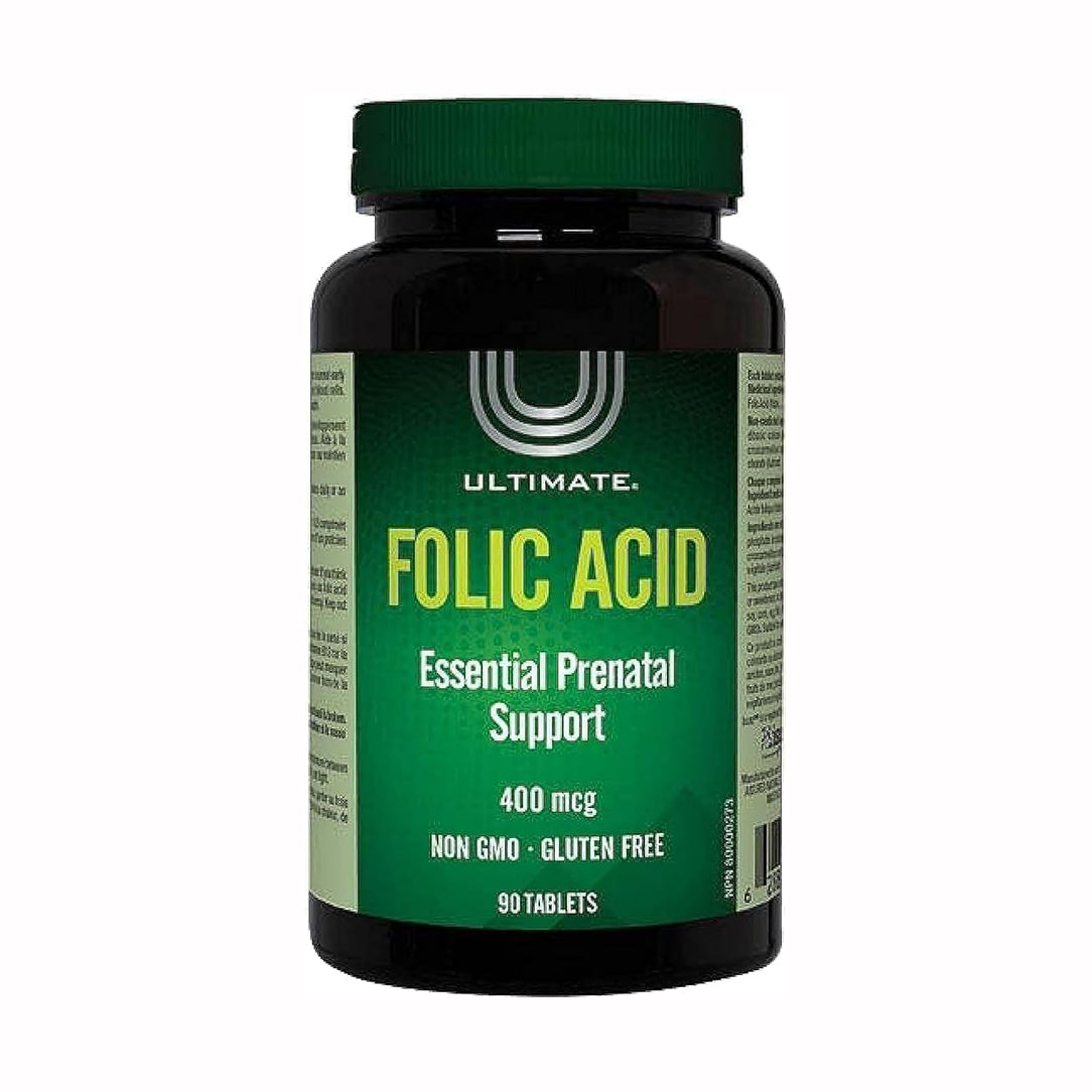 Ultimate Folic Acid 400mcg - 90 Tablets, Vitamins & Supplements