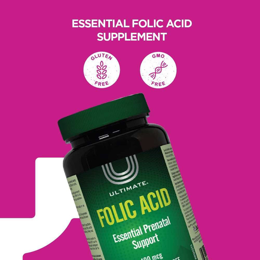 Ultimate Folic Acid 400mcg - 90 Tablets, Vitamins & Supplements