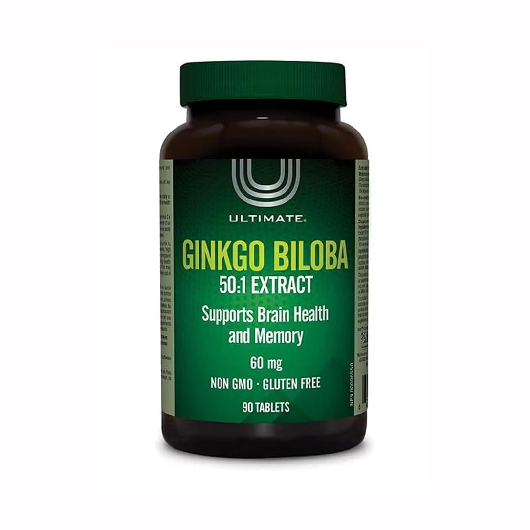 Ultimate Ginkgo Biloba 60mg 50:1 Extract - 90 Tablets, Herbal Supplements