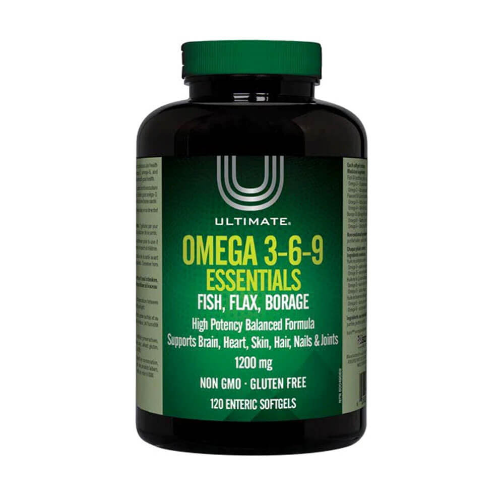 Ultimate Omega 3-6-9 1200mg – 120 capsules for heart & brain health