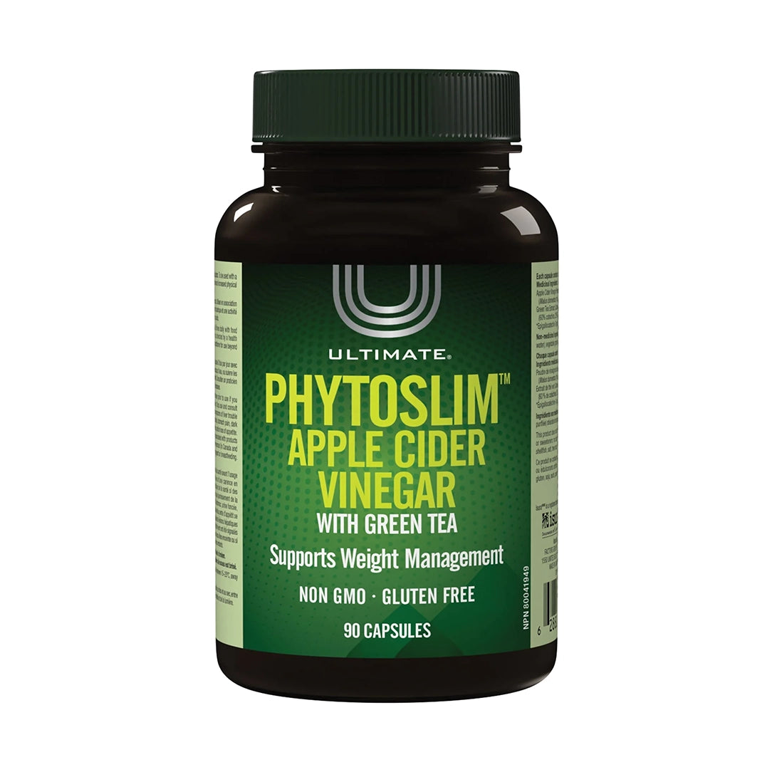 Ultimate Phytoslim Apple Cider Vinegar with Green Tea - 90 Capsules, Herbal Supplements