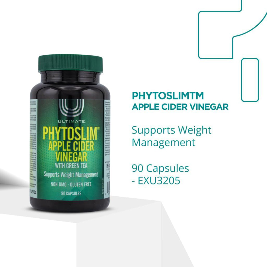Ultimate Phytoslim Apple Cider Vinegar with Green Tea - 90 Capsules, Herbal Supplements