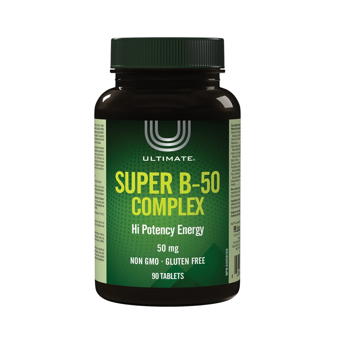 Ultimate Super B-50 Complex 50mg - 90 Tablets, Vitamins & Supplements