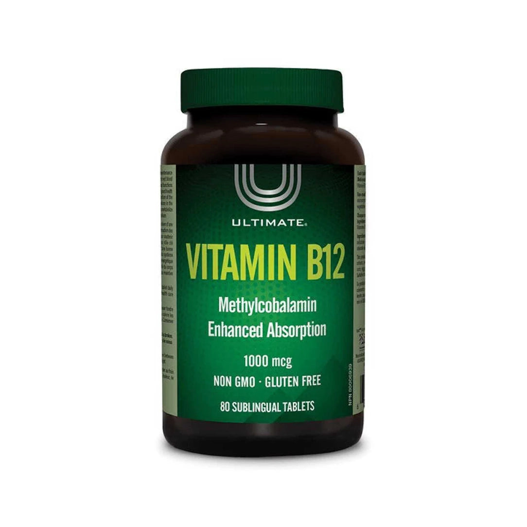 Ultimate Vitamin B12 1000 mcg Sublingual - 80 Tablets, Vitamins & Supplements