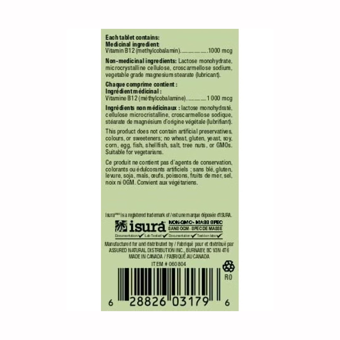 Ultimate Vitamin B12 1000 mcg Sublingual - 80 Tablets, Vitamins & Supplements