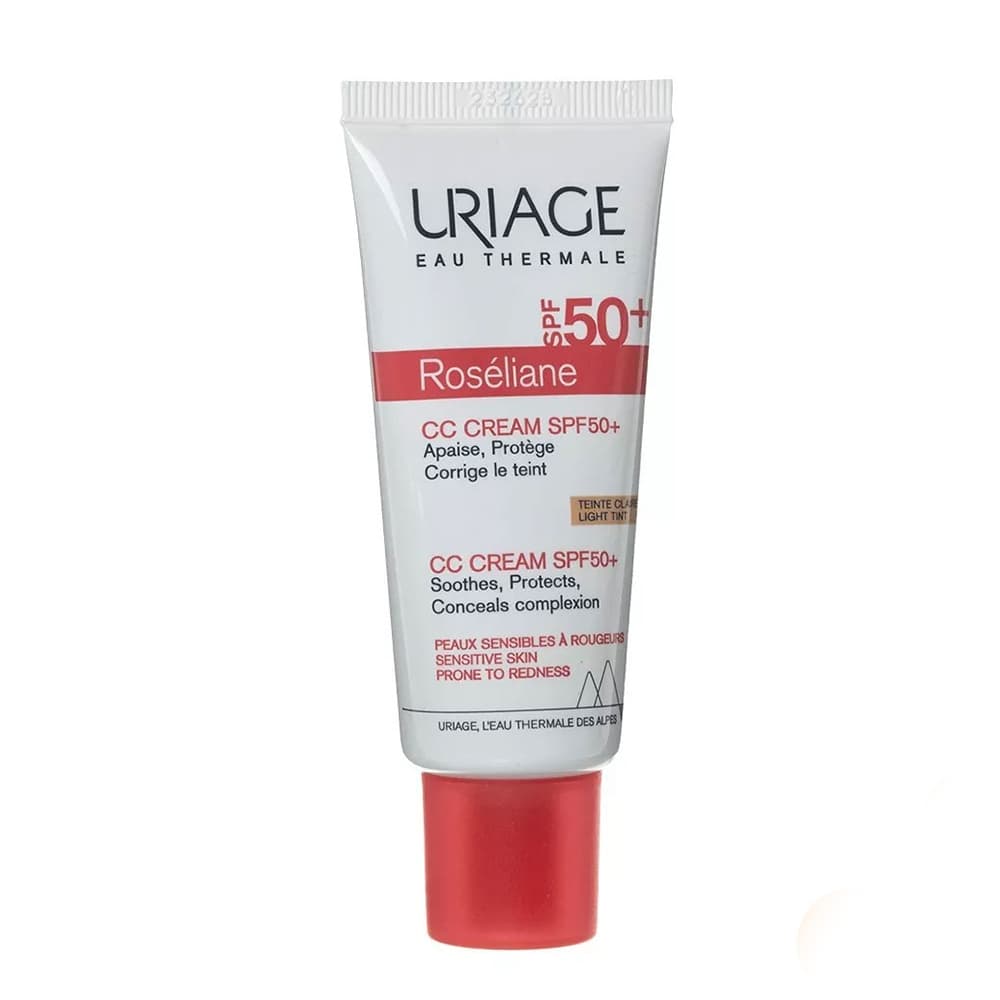 Uriage CC cream for sensitive skin with SPF50+ and redness correction
