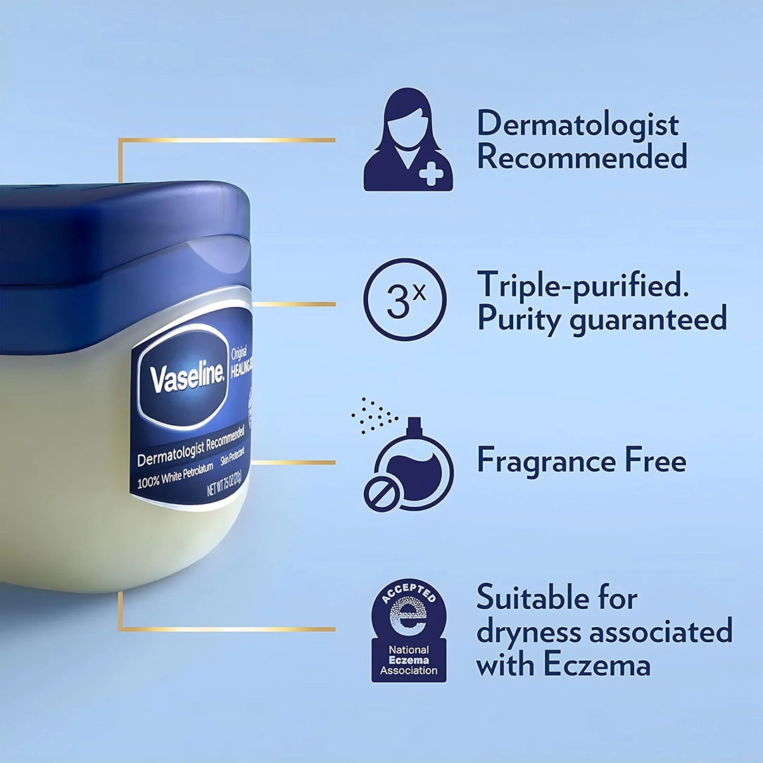 Vaseline Original Petroleum Jelly - 50ml, Petroleum Jelly