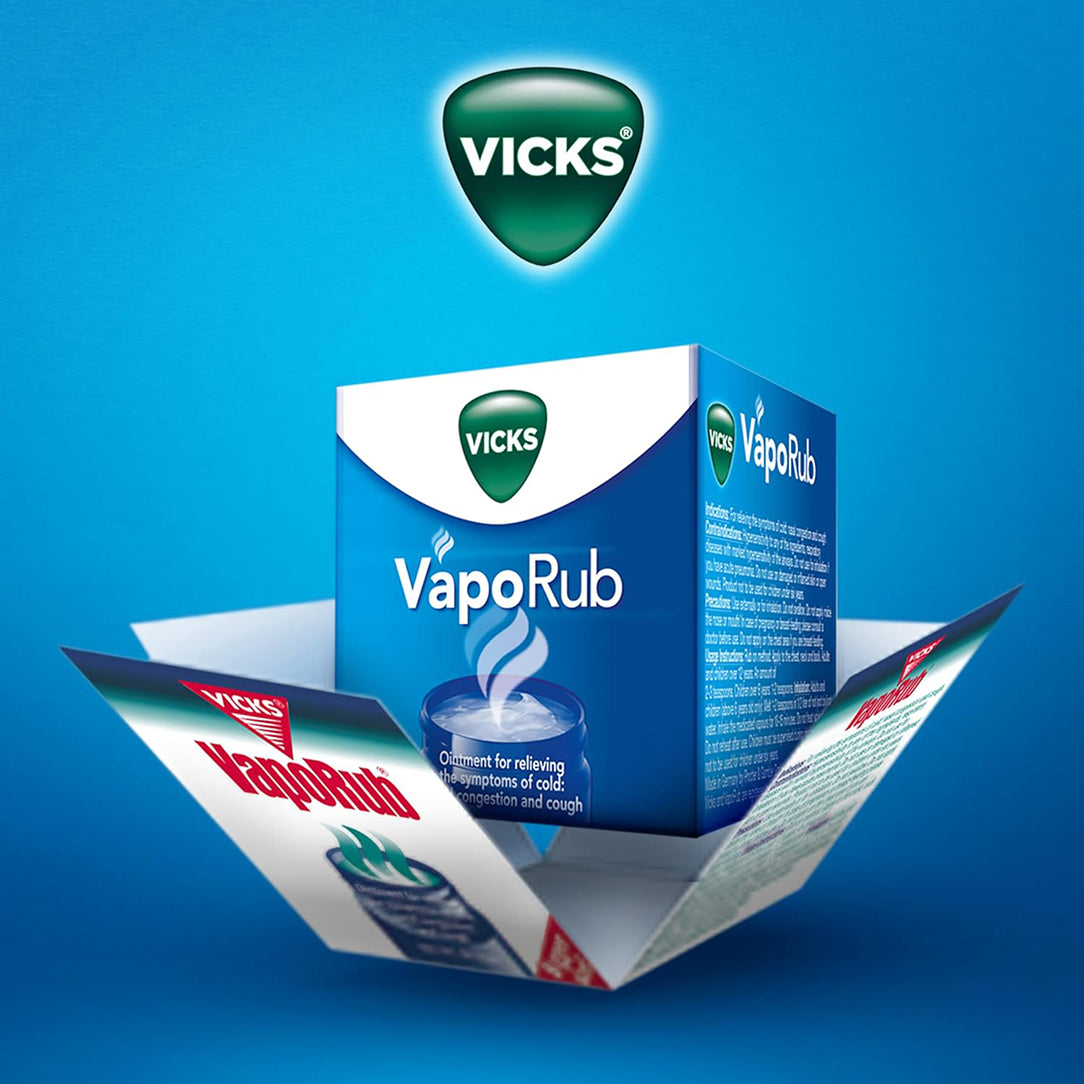 Vicks VapoRub Cough & Cold Relief Topical Balm - 50g, Respiratory Care
