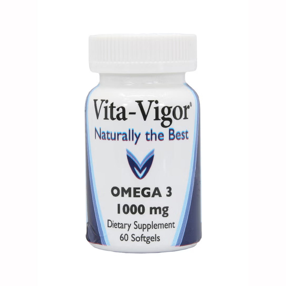 Vita-Vigor Omega-3 1000 mg - 60 Softgels, Omega Fatty Acids