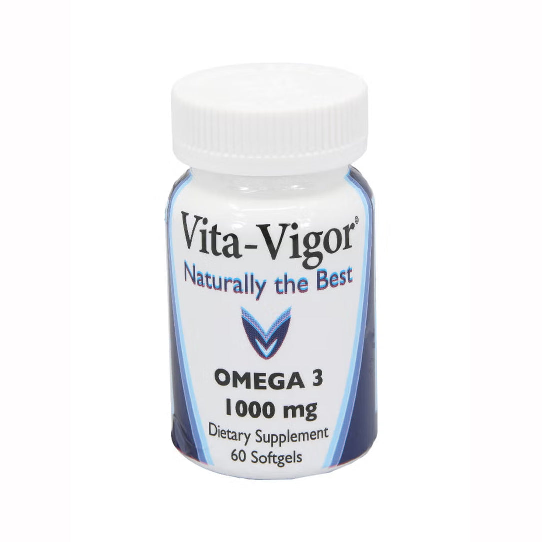 Vita-Vigor Omega-3 1000 mg - 60 Softgels, Omega Fatty Acids