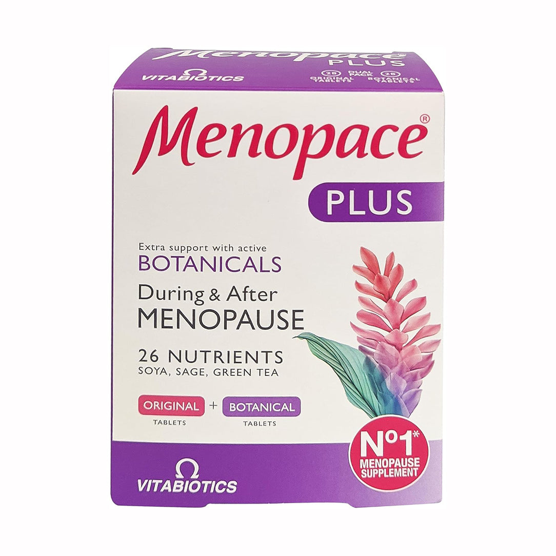 Vitabiotics Menopace Plus Dual Pack - 56 Tablets, Herbal Supplements