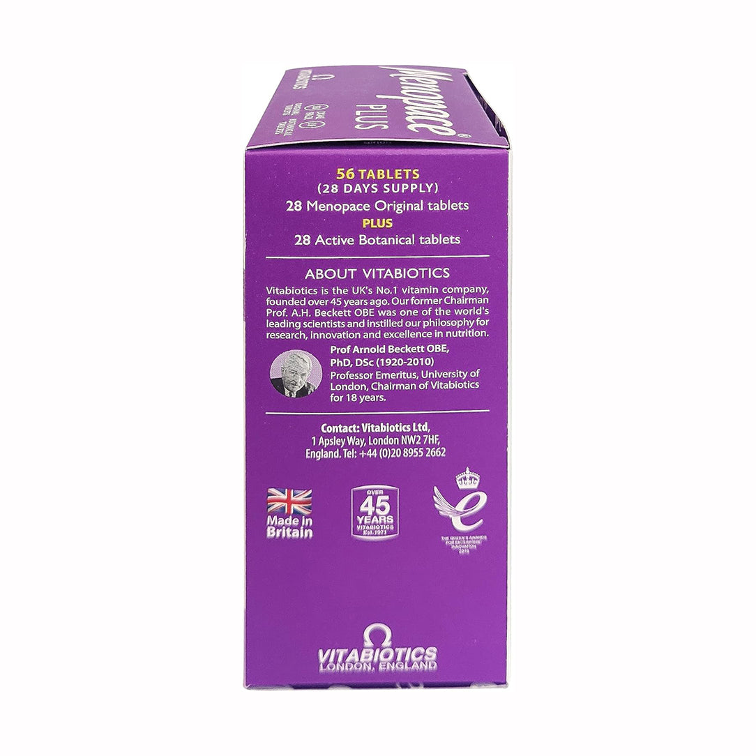 Vitabiotics Menopace Plus Dual Pack - 56 Tablets, Herbal Supplements