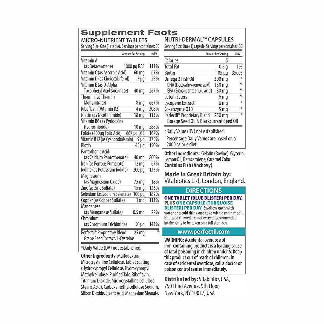 Vitabiotics Perfectil Plus Skin - 56 Tablets, Supplements