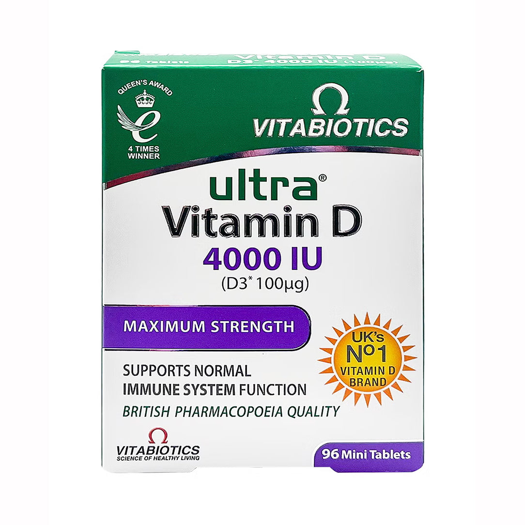 Vitabiotics Ultra Vitamin D3 4000 IU - 96 Tablets, Vitamin D