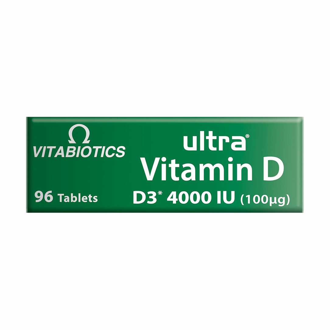 Vitabiotics Ultra Vitamin D3 4000 IU - 96 Tablets, Vitamin D