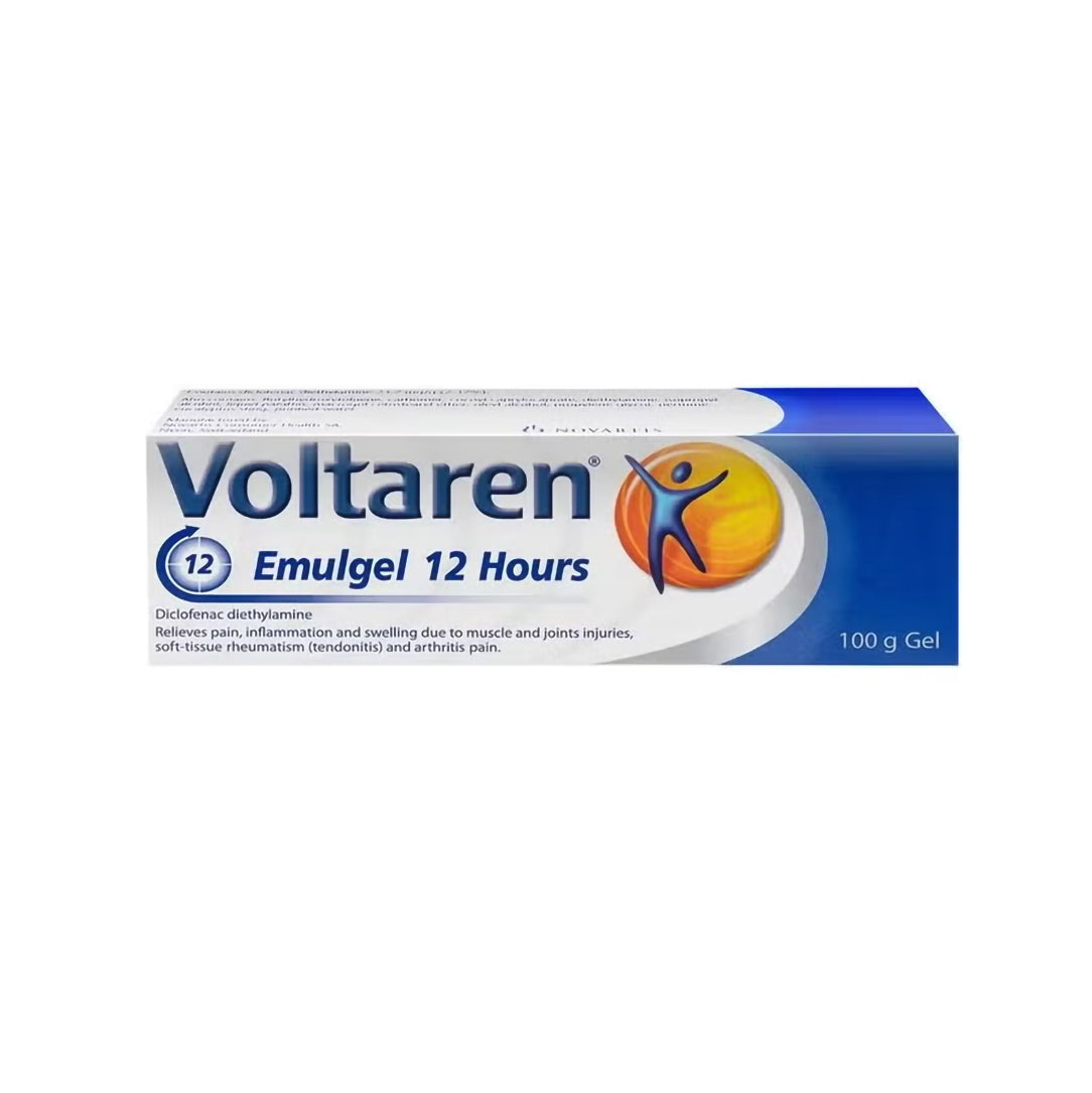 Voltaren Emulgel 12 Hour Pain Relief Diclofenac Gel - 100g, Pain Relief & Fever Reducers