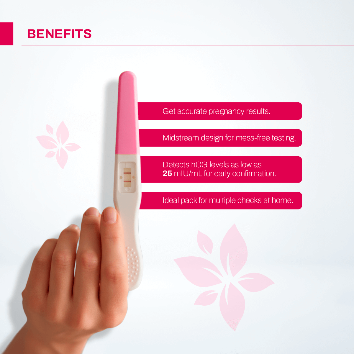 Jovel HCG One Step Pregnancy Test Midstream Kit - 5 Tests