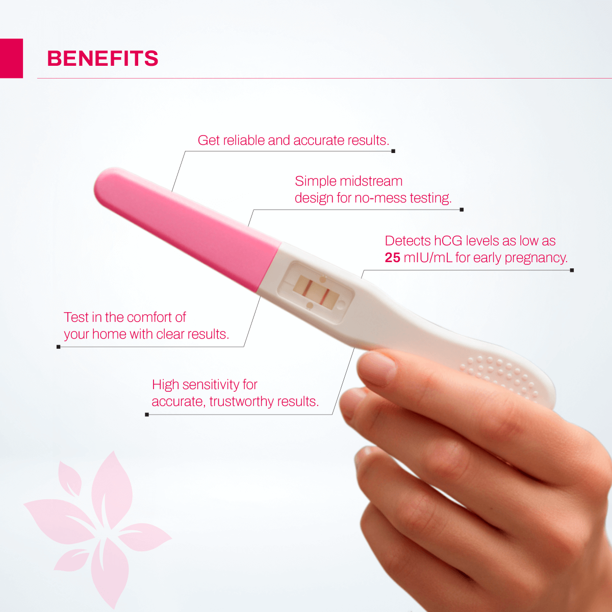 Jovel HCG One Step Pregnancy Test Midstream Kit - 2 Tests