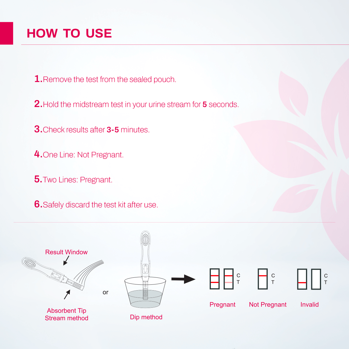 Jovel HCG One Step Pregnancy Test Midstream - 50 Tests