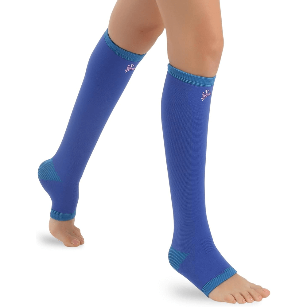 Flamingo Below Knee Compression Stockings - Large