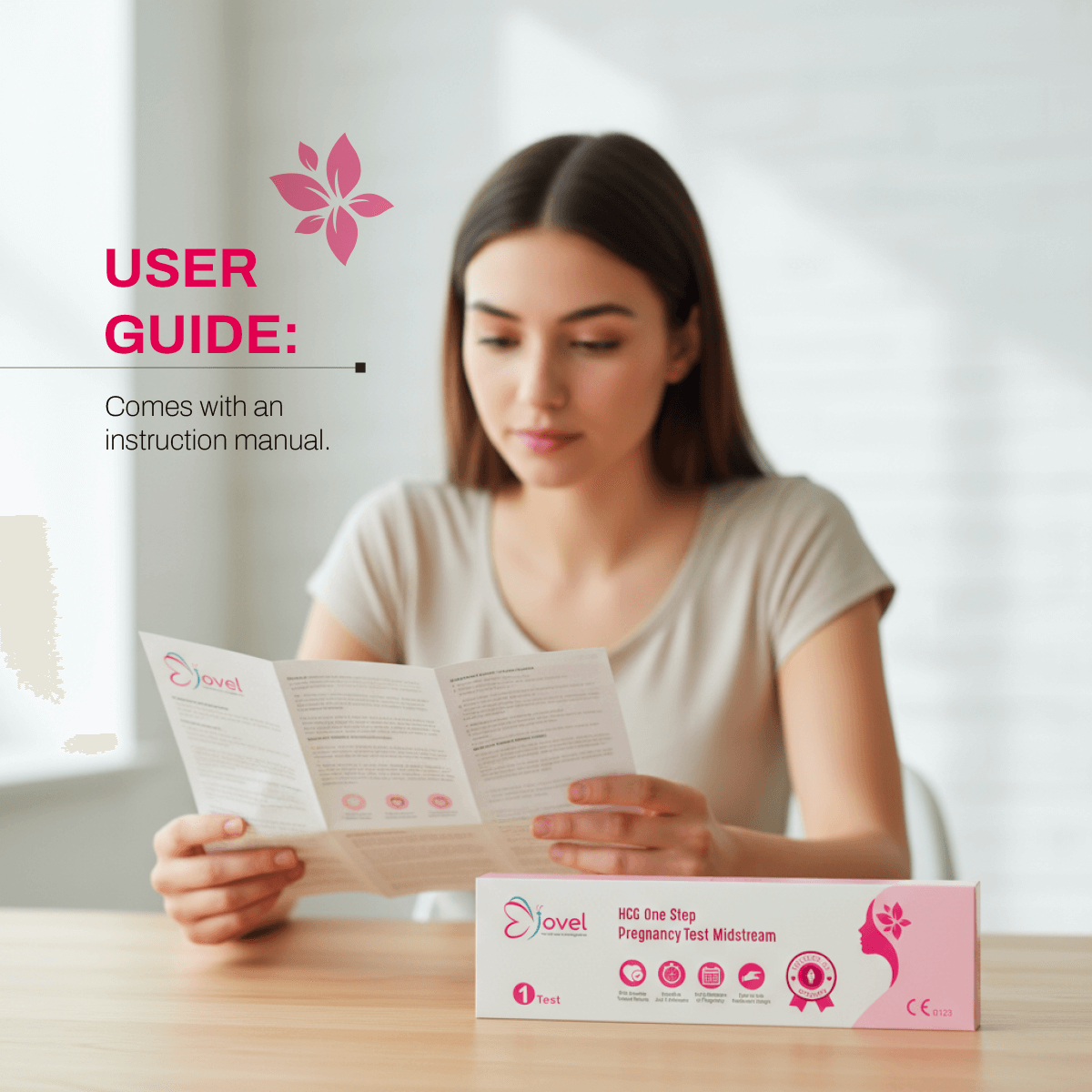 Jovel HCG One Step Pregnancy Test Midstream Kit - 5 Tests